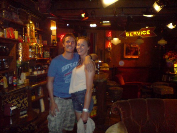 Clio and I hanging in Central Perk
