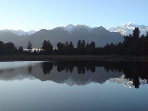 Beautiful mirror lake