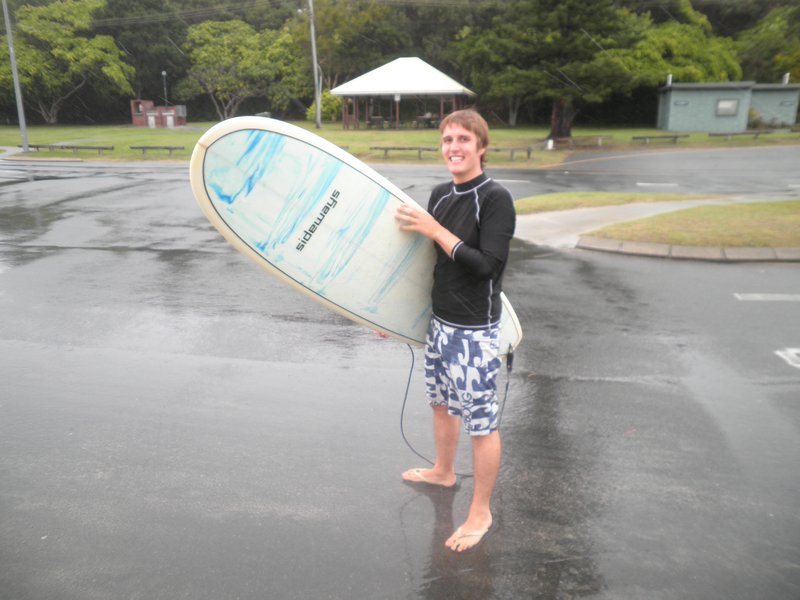 My first surf experience in burleigh heads