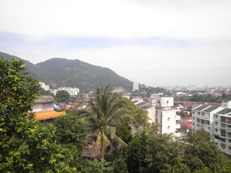 The view of Penang from the temple