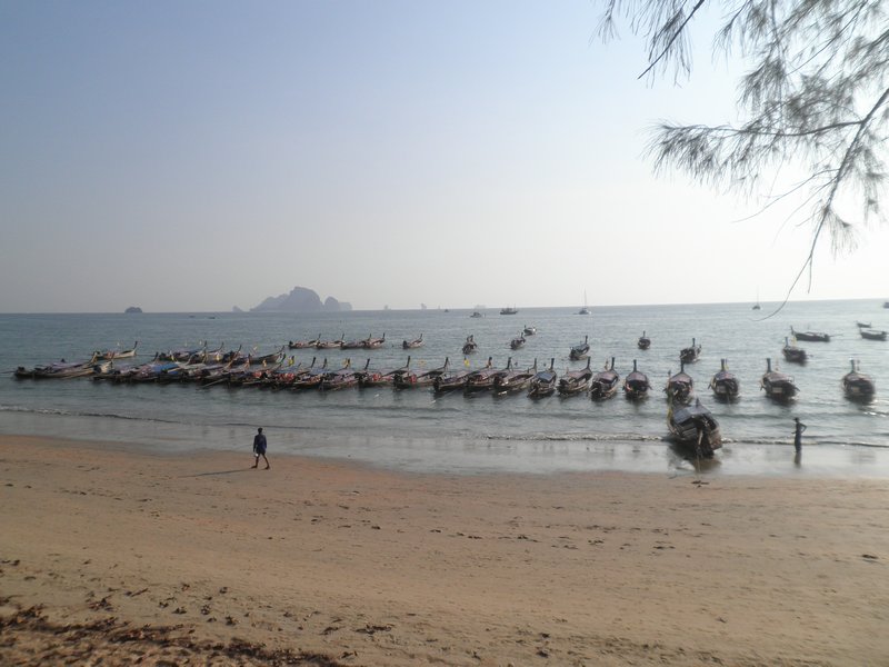 Ao Nang Beach (hordes of holiday makers out of shot)