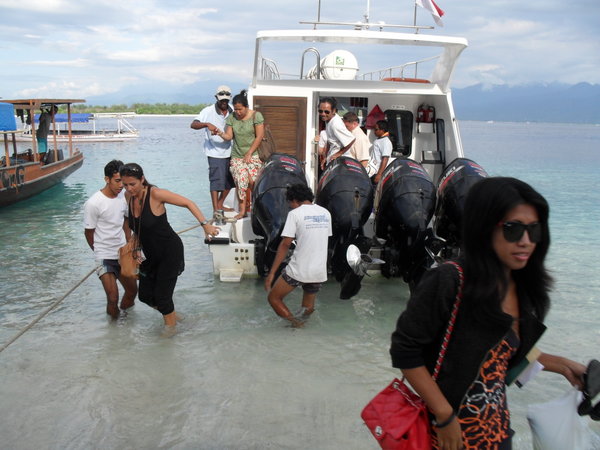 Arriving in Gili