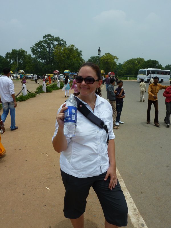 Grinning at India Gate