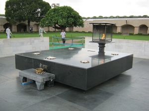 Gandhi's cremation site