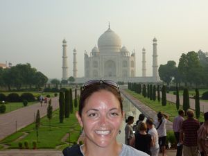 Sweaty Lori at the Taj