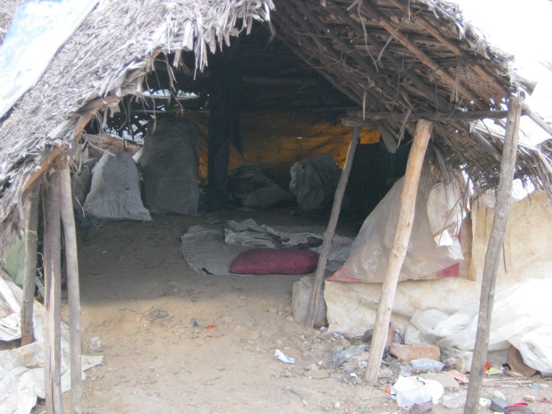 Gypsy family huts