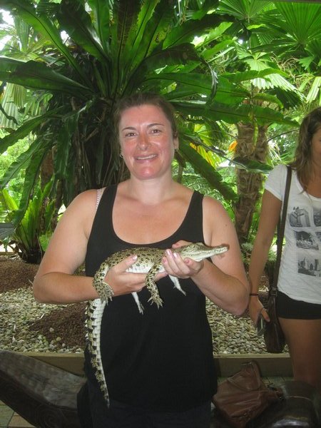 Me with baby croc