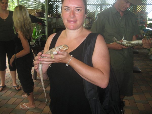 Me with iguana