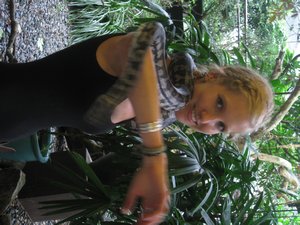 Ella with snake