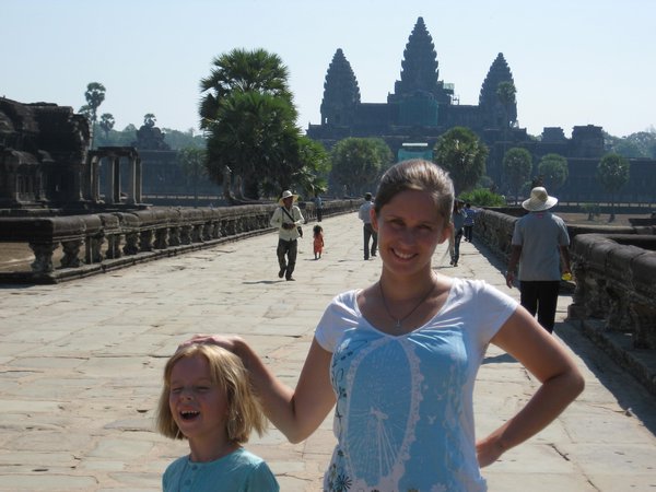 On the causeway at Angkor Wat