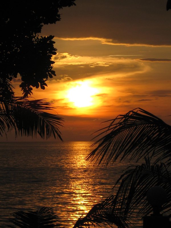 Sunset by the Pool