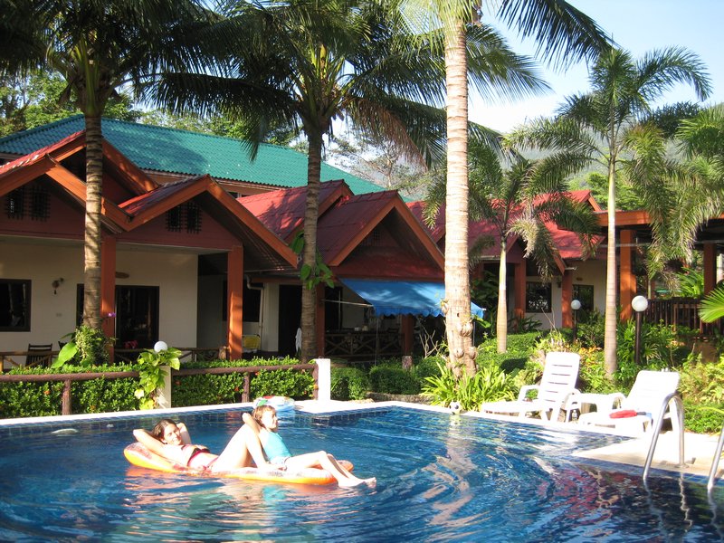 Relaxing in the Pool