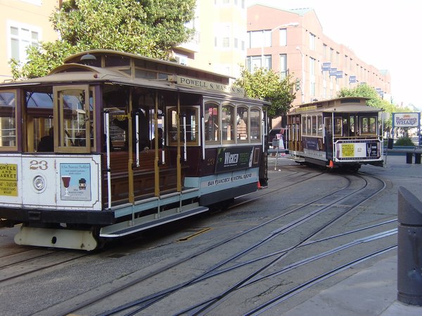 Cable car turning junction