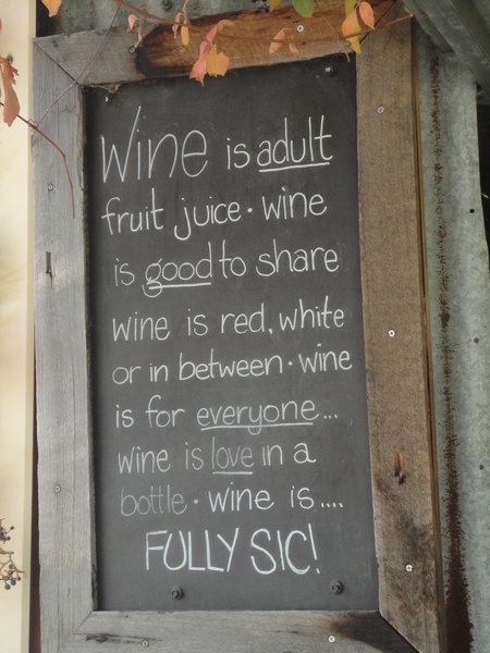 Wine sign
