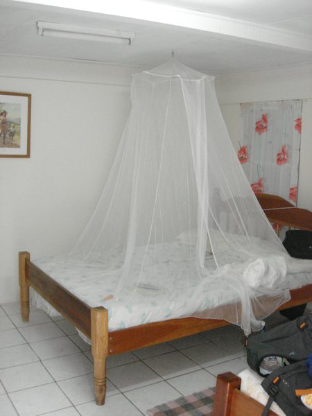 Our bed in Caye Caulker