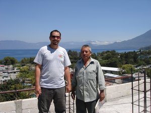Steve and the owner of our hotel, Peneleu.