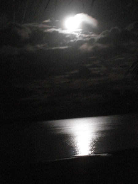 Moonlight over Lake Nicaragua
