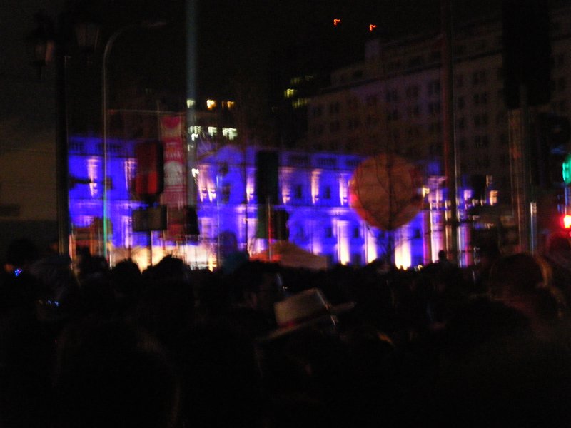 Lightshow in Santiago