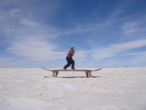 Playing in the Salar