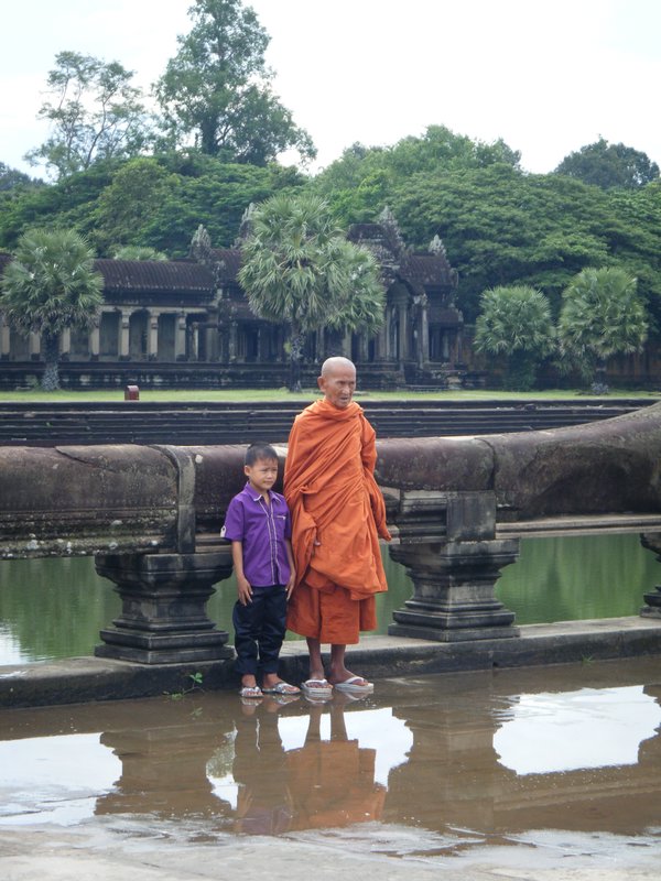 Monk just outside Angkor Wat