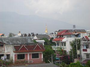 The view from our balcony in Chiang Mai