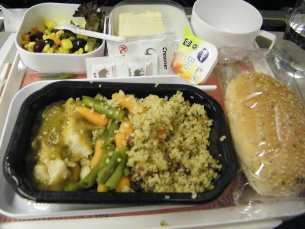 2-Kenyan Airways doesn't serve the best food, but it's edible