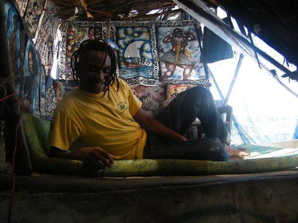 17-Patrick Karanja, local artist who sold me some postcards and a t-shirt
