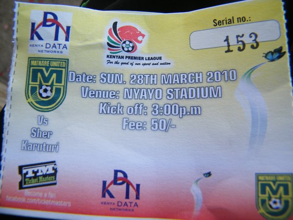 10-My ticket, cost 50 Kenyan shillings, less than a dollar