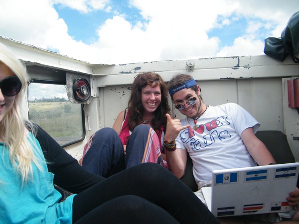 9-Xuxa, Rachel and I on the truck