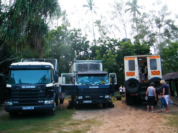 13-Three African Trails Trucks, say that 5 times fast