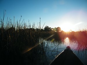 54-Sunsetting on the Okavango Delta