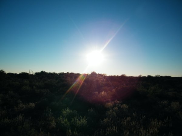 4-Sunrise in Etosha NP