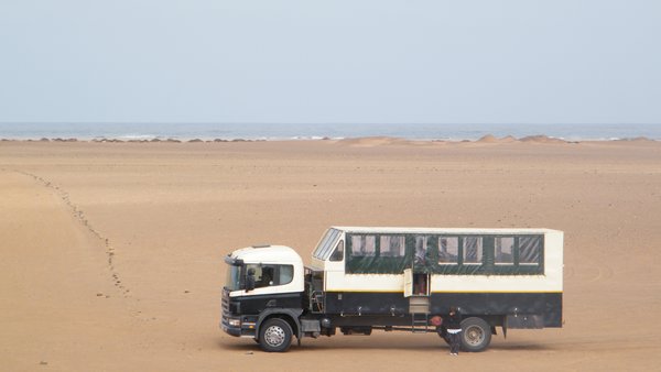 12-African Trails Overland Truck on the Namibian Skeleton Coast