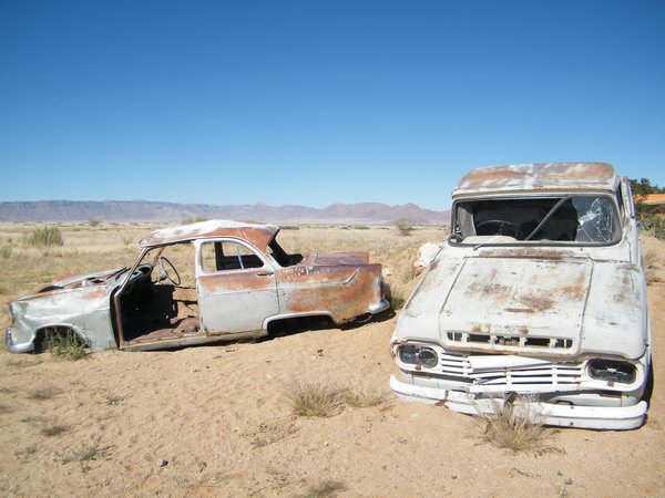 10-Old cars at Solitaire, Namibia