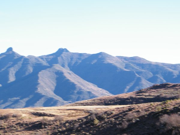 1-Moving car photo of football pitch in Lesotho