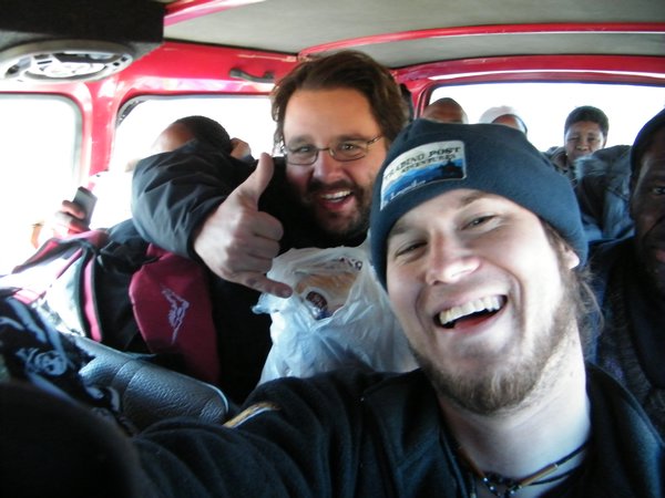 4-Crammed in a minibus to JoBurg