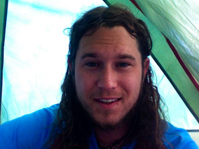 5-Last photo in the tent! Struggling to smile