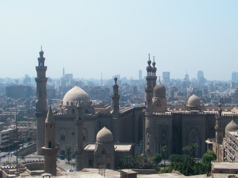 21-View of Cairo and another mosque below the Citadel