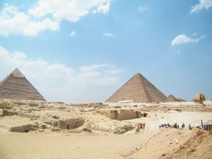 22-A couple of the Pyramids and the Sphinx