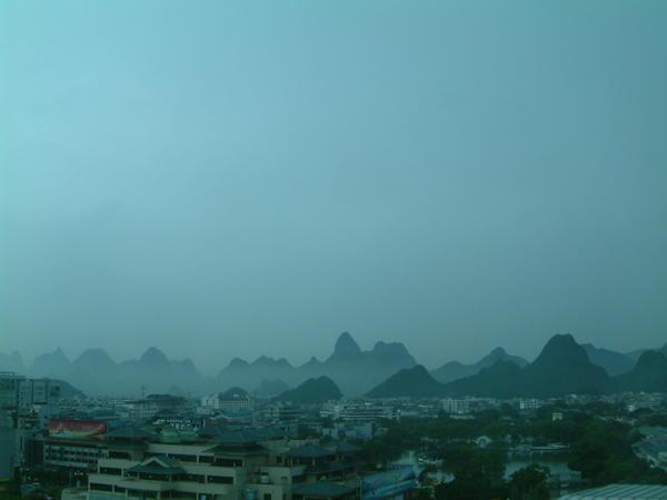 View from our hotel in Guilin