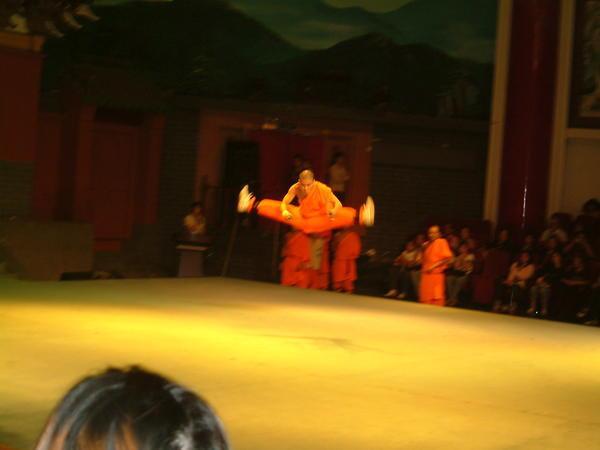 The monk Kung Fu demonstration