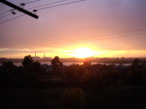 Novosibirsk, sunset