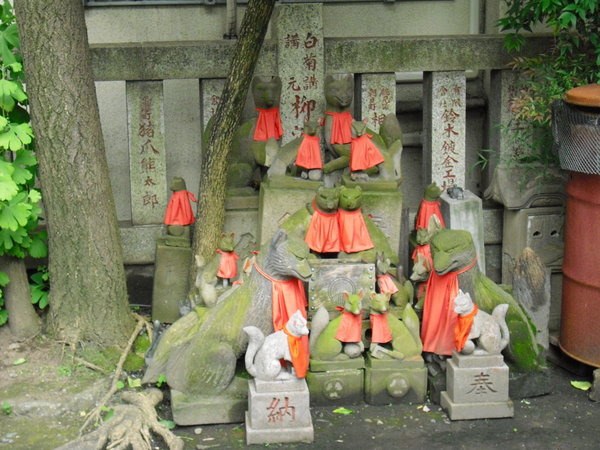 Not sure what this means but cats at one of the shrines