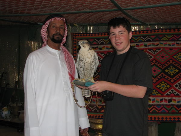 Lachlan with Falcon