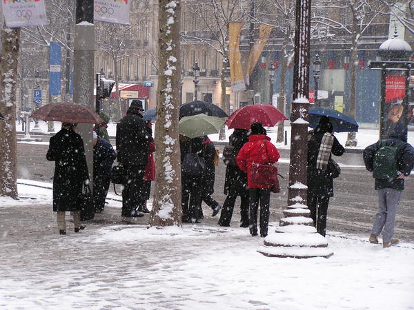 Parisians in the Snow