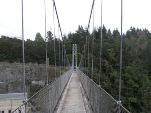 On the Road to Napier - Rickety Swing Bridge in Arapuni