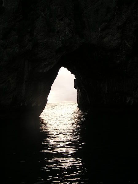 Another photo of the arch later that evening. We stayed anchored here thru the night.