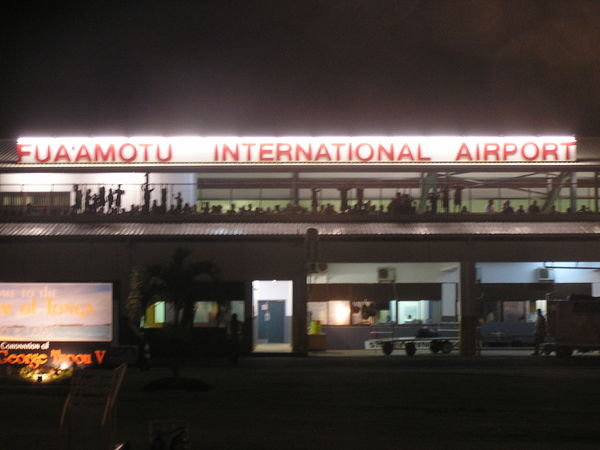 Arriving in Tonga - small international airport