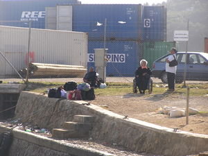 Another group waiting for a differnet ferry