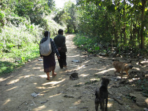 Local Villagers on the Trail 